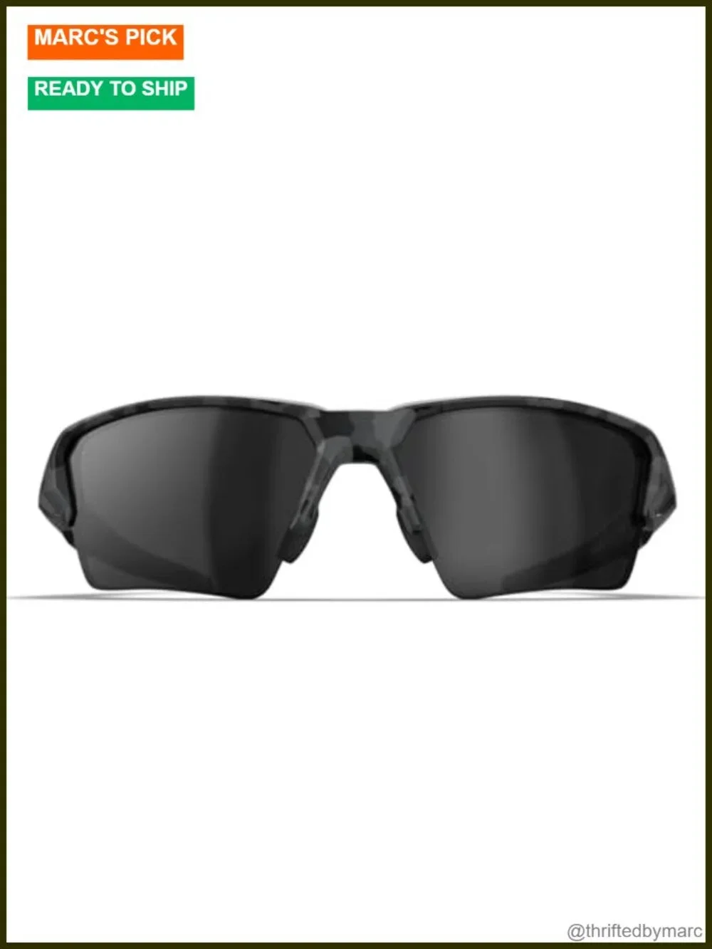 Mens Semi-Rimless Sporty Polarized Sunglasses TR90 Frame